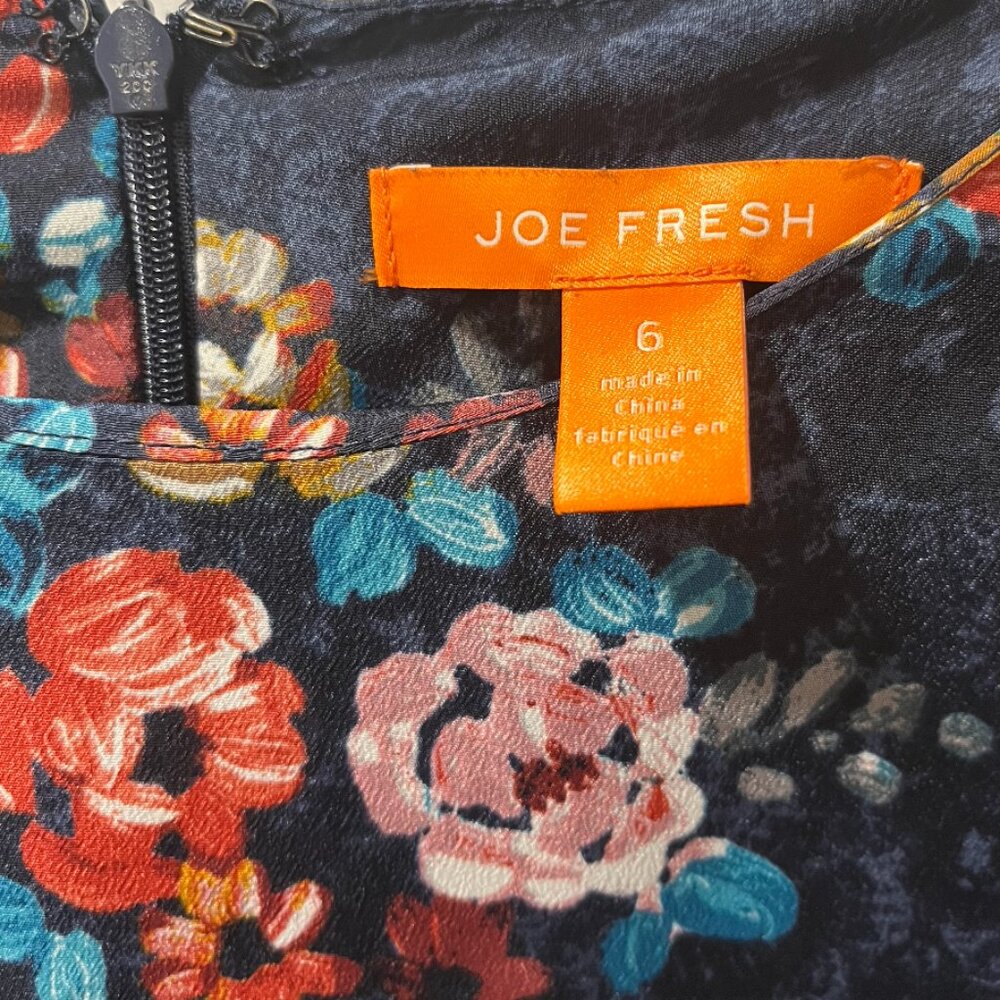 Joe Fresh Navy Floral Shift Dress with Pockets 🌸 Easy, Feminine & Everyday Cute